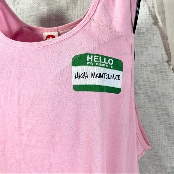 Y2K Fred is Red pink tank top High Maintenance size XXL - Picture 8 of 8